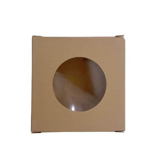 12 Packs: 20 ct. (240 total) 3" x 3" Square Kraft Paper Soap Boxes with Window by Make Market®